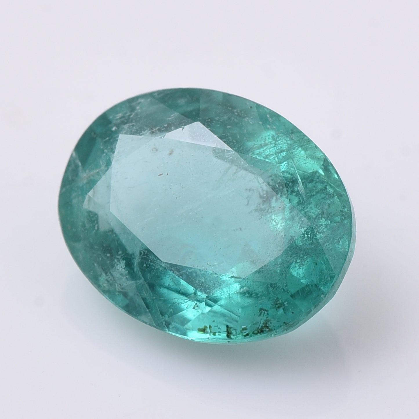 2.38 Natural Beryl Emerald Oval Mixed Cut Gemstone