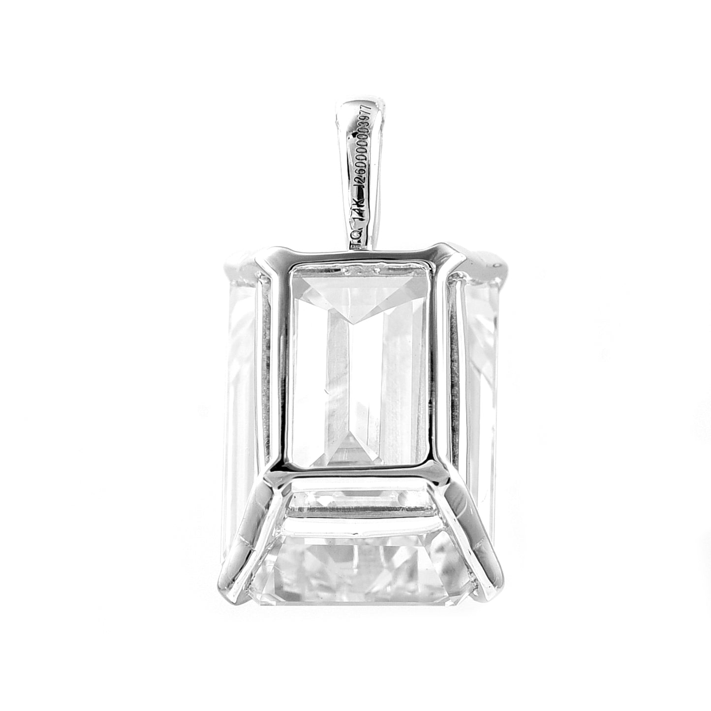 7.01 Carats Lab Grown Diamond 14K Gold Pendant