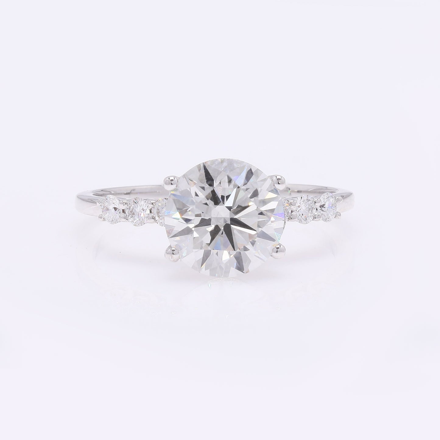2.33 Carats Lab Grown Diamond 14K Gold Ring
