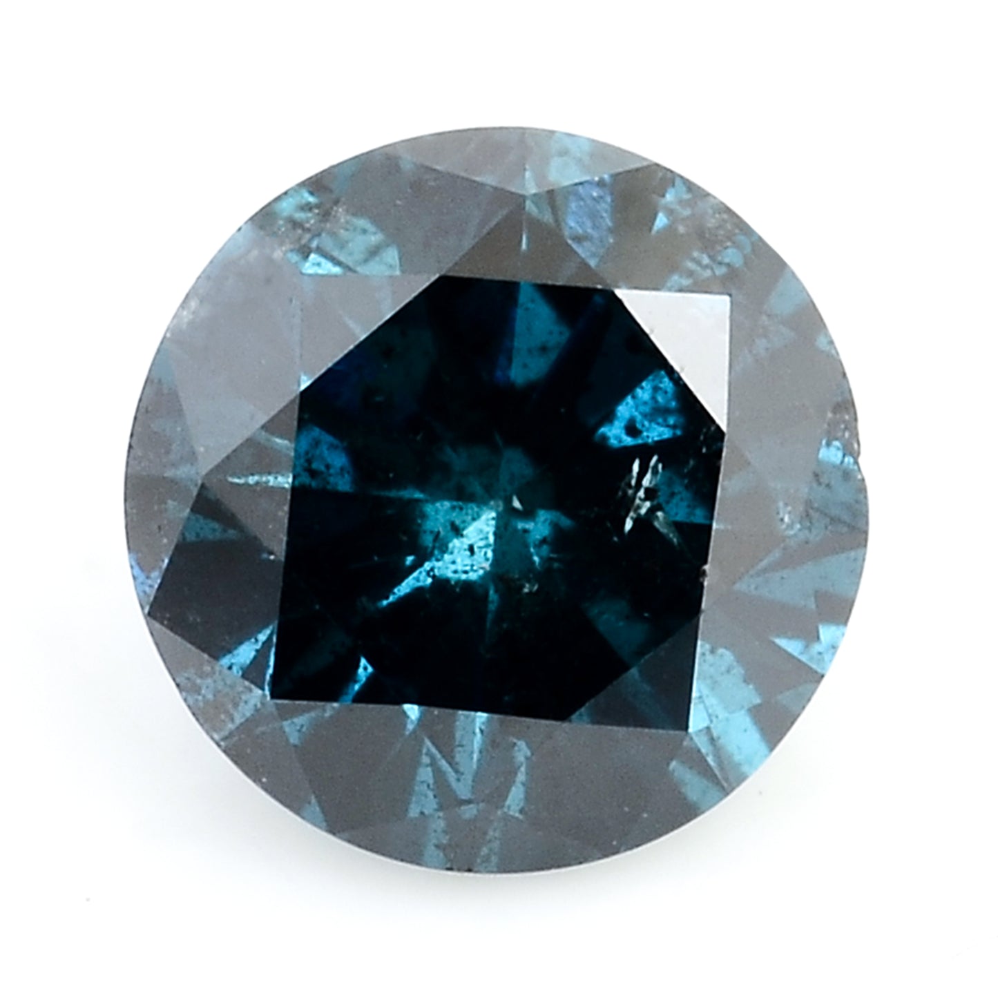 0.41 Blue Diamond Round Loose Gemstone
