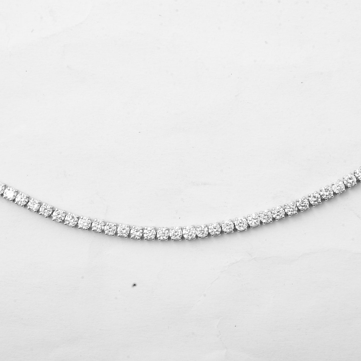 9.36 Ct Round Lab Grown Diamond 14K Gold Necklace