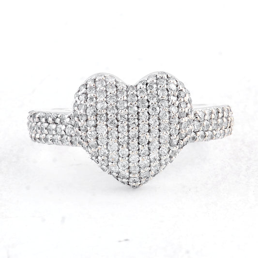 2.14 Ct Round Cubic Zirconia 925 Sterling Silver Ring