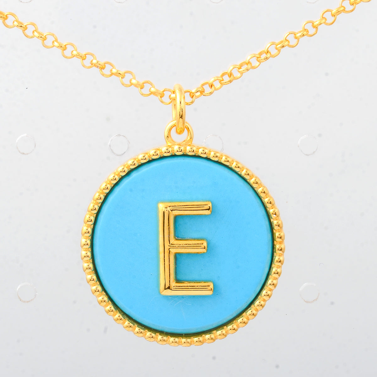 11.78 Ct Round Turquoise 925 Sterling Silver Pendant