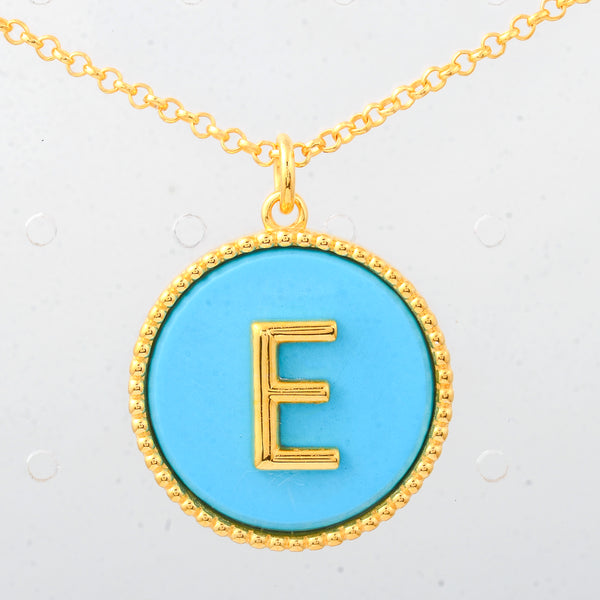 11.78 Ct Round Turquoise 925 Sterling Silver Pendant