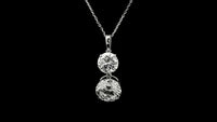 4.79 Ct Round Lab Grown Diamond 14K Gold Pendant