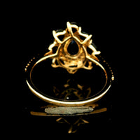 2.22 Ct Pear Sapphire 14K Gold Ring