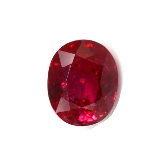 8.97 Carats Lab Grown Ruby Oval Loose Gemstone
