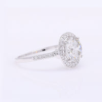 2.47 Carats Lab Grown Diamond 14K Gold Ring