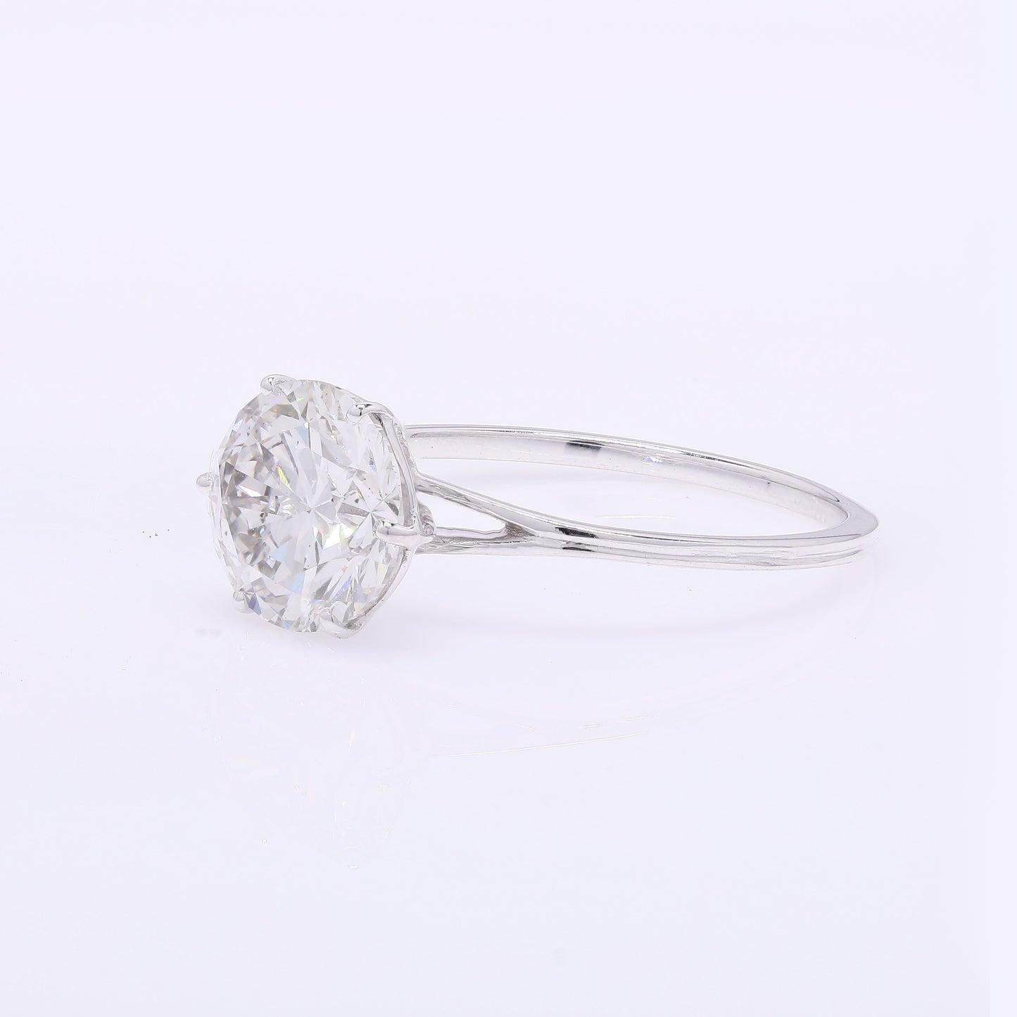 2.10 Carats Lab Grown Diamond 14K Gold Ring