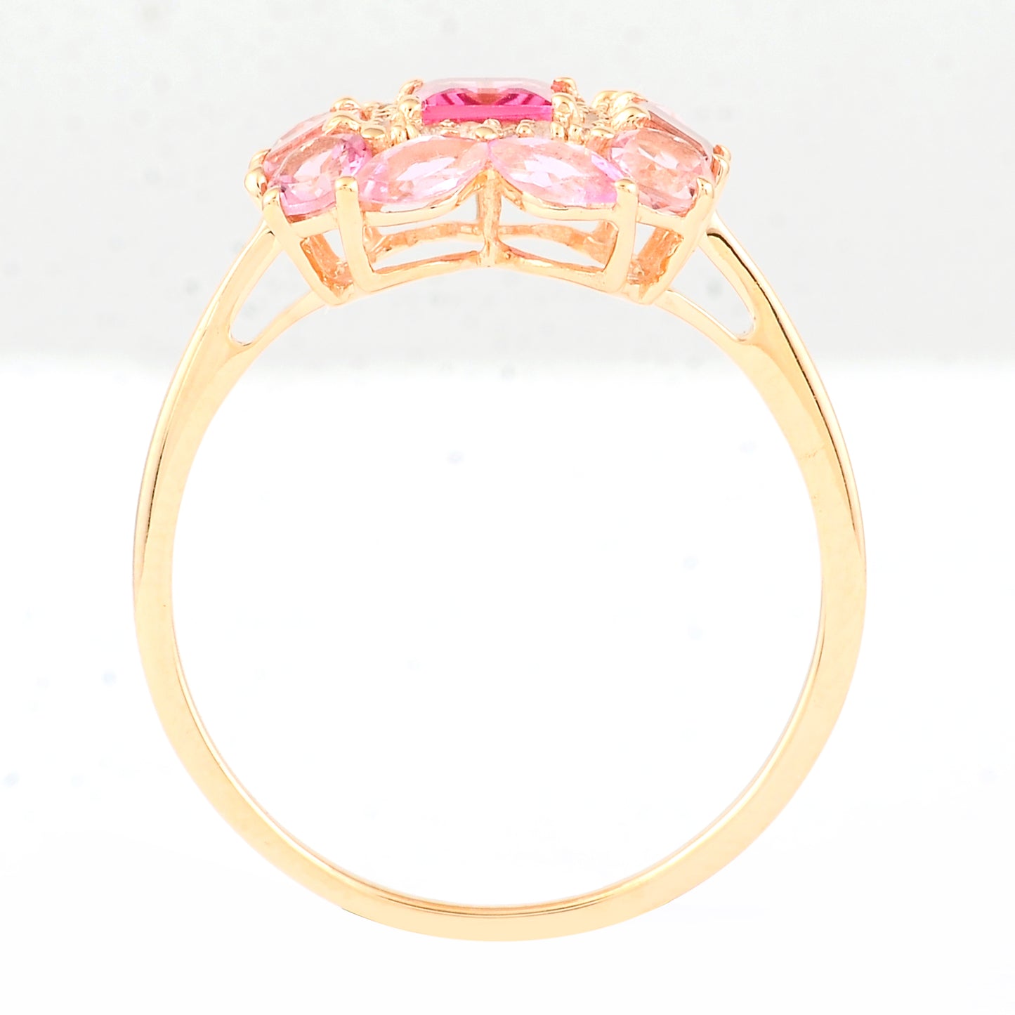1.57 Ct Square Tourmaline 14K Gold Ring