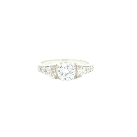 5.16 Ct Cubic Zirconia 925 Sterling Silver Ring