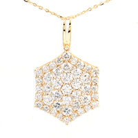 2.05 Carats Lab Grown Diamond 14K Gold Pendant