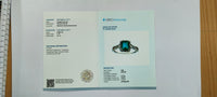 1.46 Ct Octagon Step Cut Natural Emerald 14K Gold Ring