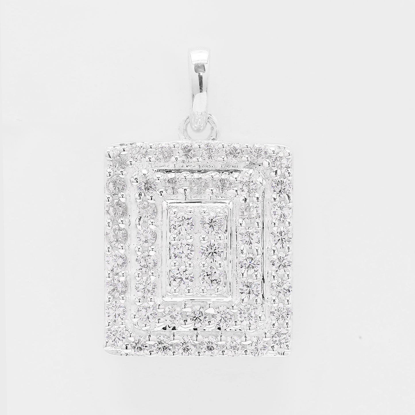 1.69 Ct Round Cubic Zirconia 925 Silver Pendant