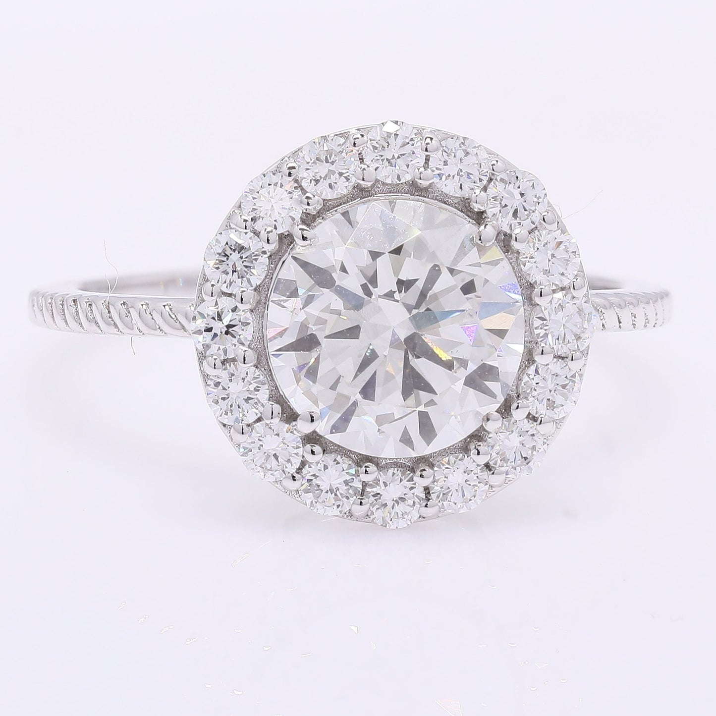 2.50 Carats Lab Grown Diamond 14K Gold Ring