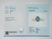 1.61 Ct Oval Natural Aquamarine 14K Gold Ring