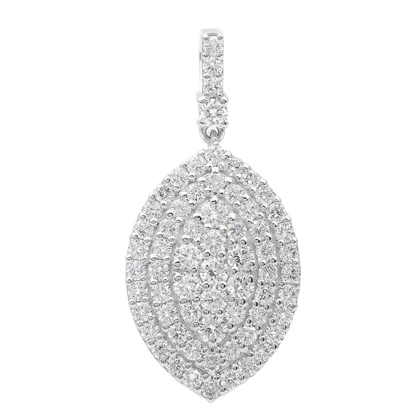 1.96 Carats Lab Grown Diamond 14K Gold Pendant