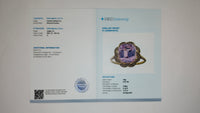 4.93 Ct Cushion Mixed Cut Natural Kunzite 14K Gold Ring