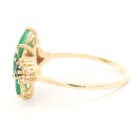 1.57 Ct Oval Emerald 14K Gold Ring