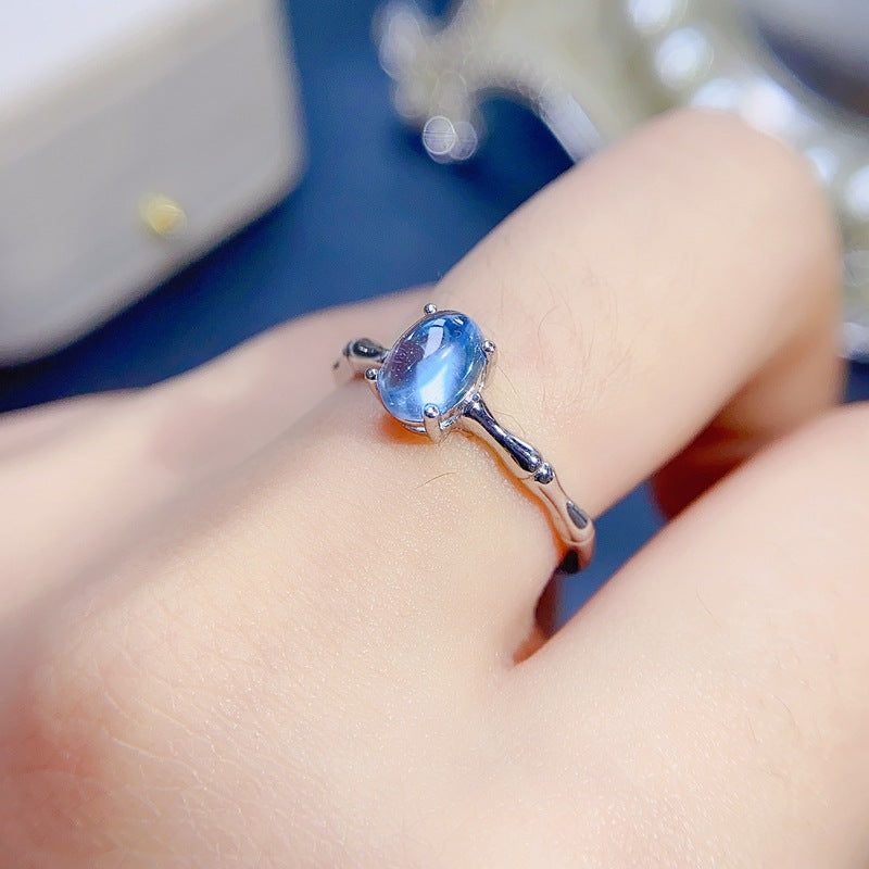 Blue Topaz 925 Sterling Silver Ring