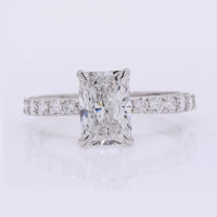 2.40 Carats Lab Grown Diamond 950 Platinum Ring