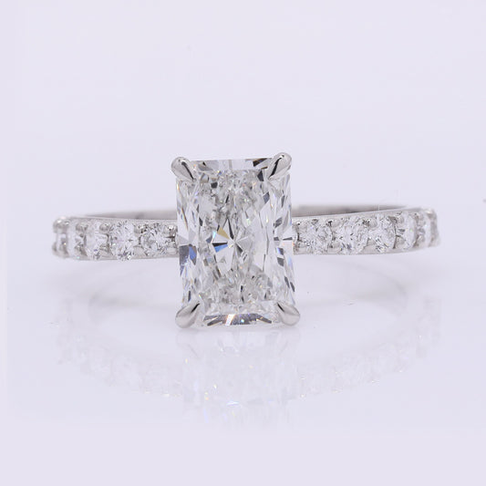 2.40 Carats Lab Grown Diamond 950 Platinum Ring