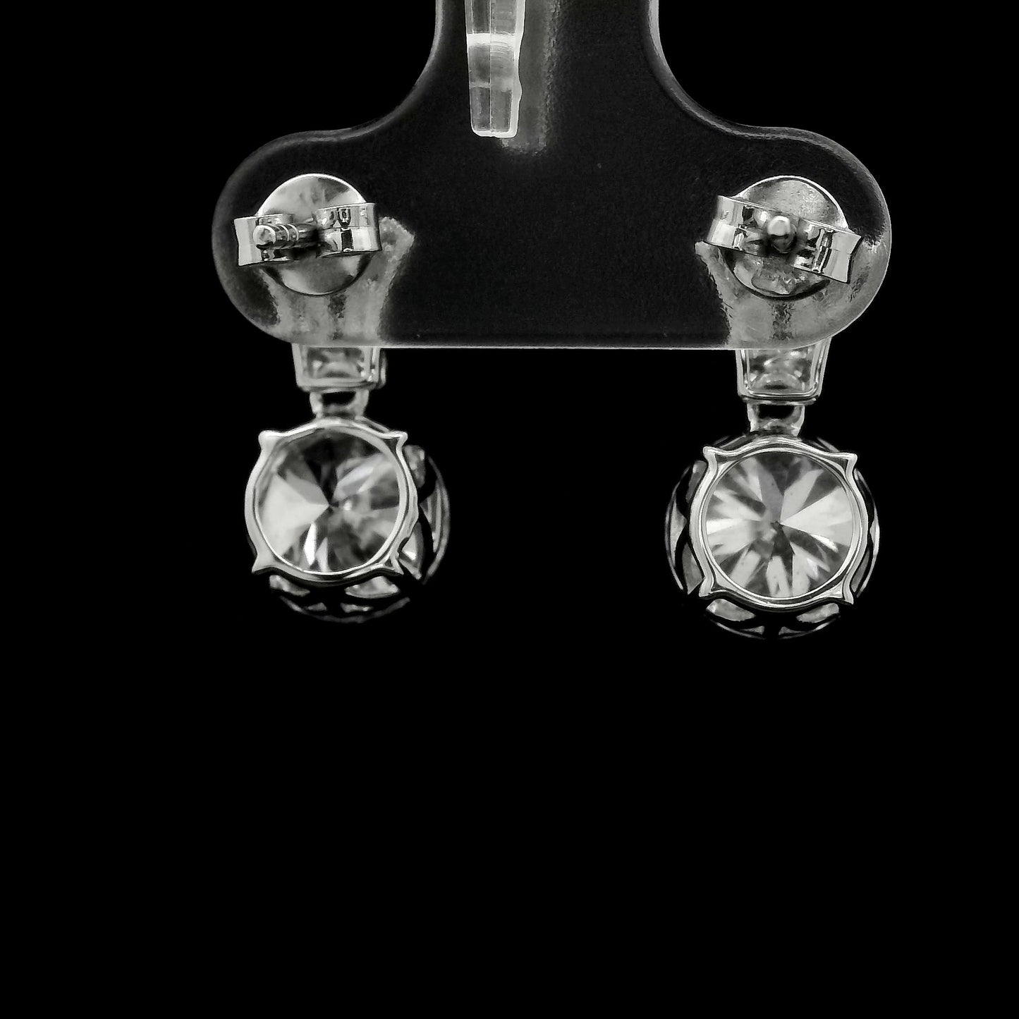 4.40 Ct Round Lab Grown Diamond 14K Gold Earrings
