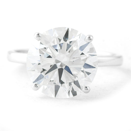 6.06 Carats Lab Grown Diamond 14K Gold Ring