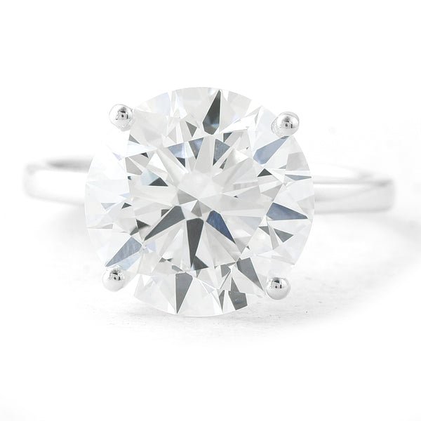 6.06 Carats Lab Grown Diamond 14K Gold Ring