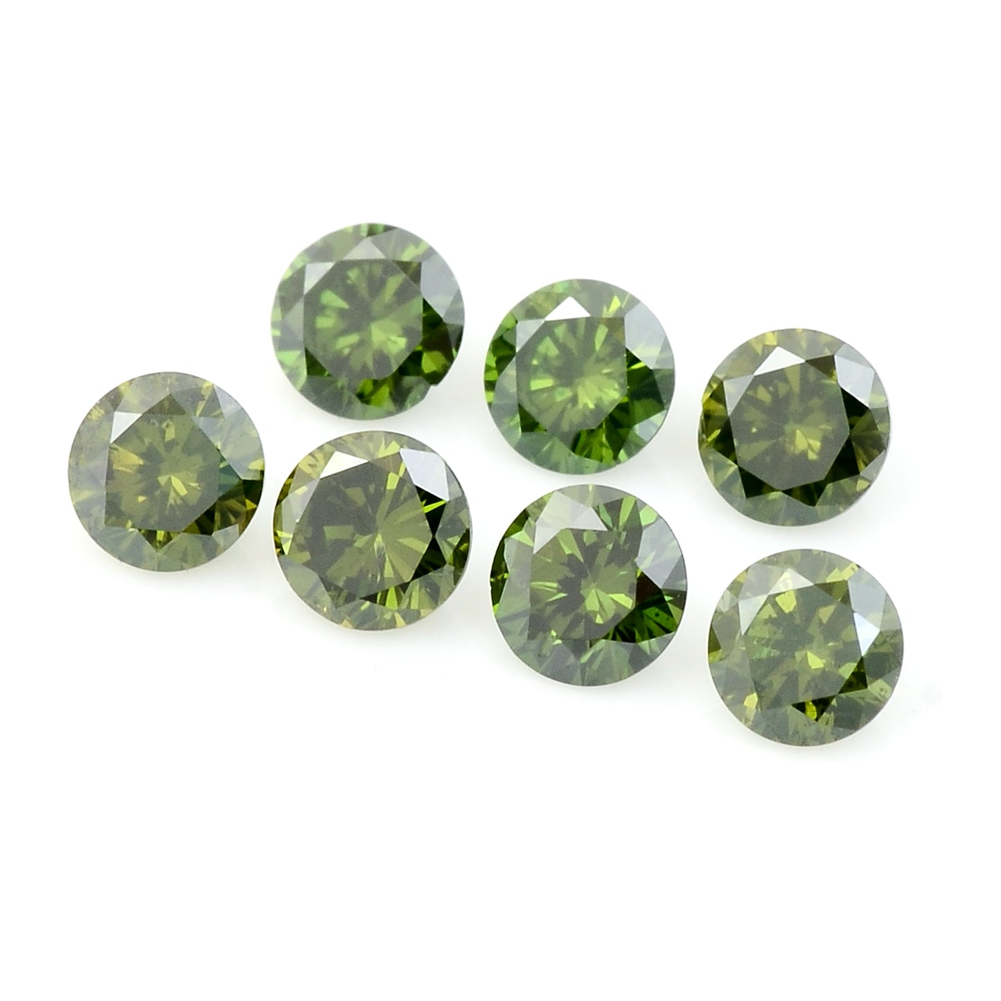 0.60 Green Diamond Round Loose Gemstone
