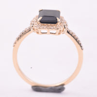 1.71 Ct Octagon Tourmaline 9K Gold Ring