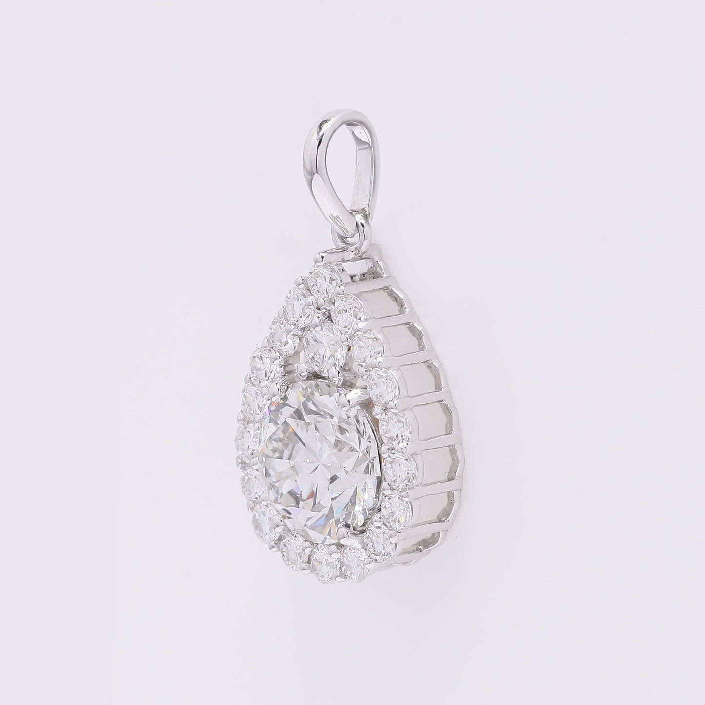 2.11 Carats Lab Grown Diamond 14K Gold Pendant