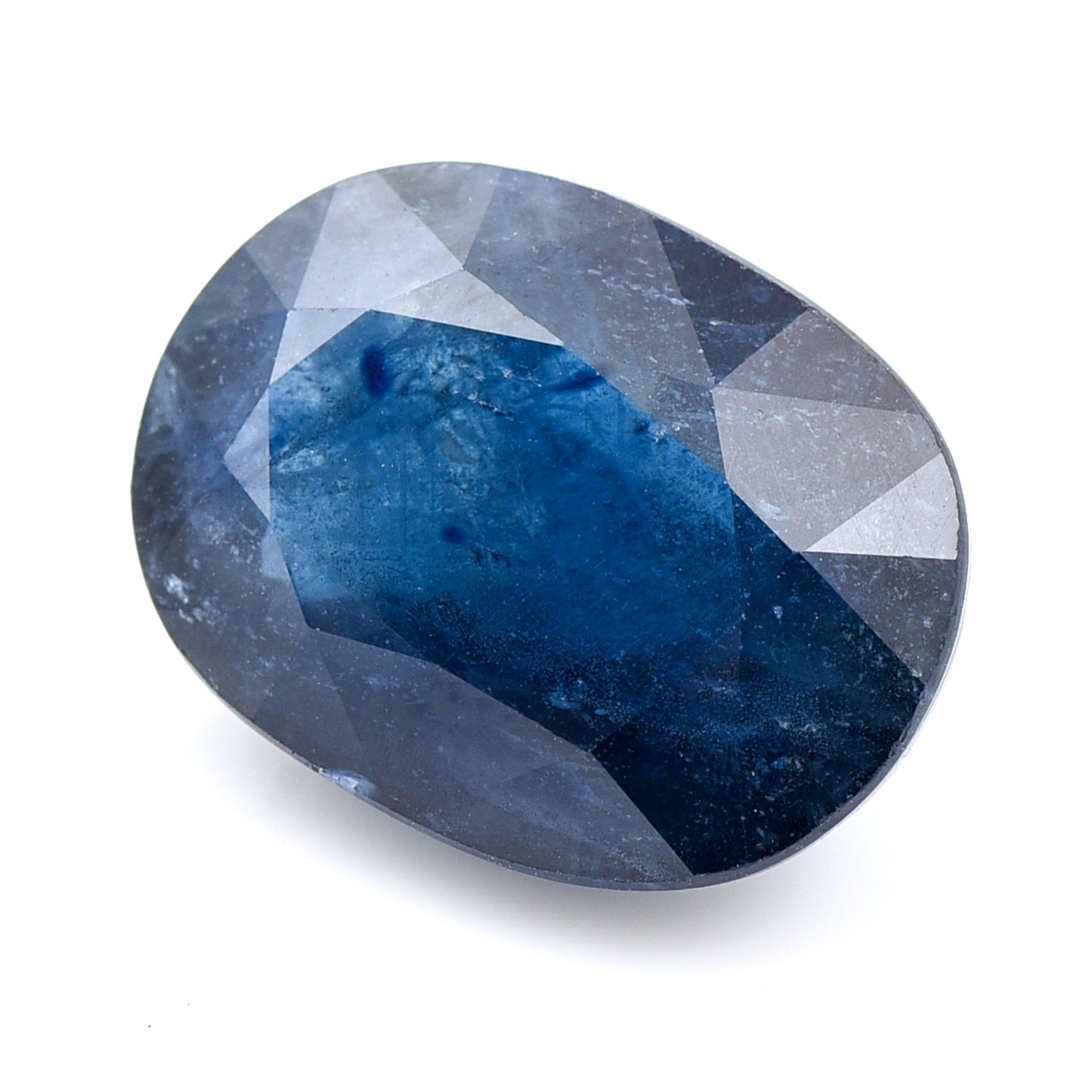 14.81 Natural Corundum Sapphire Oval Mixed Cut Gemstone