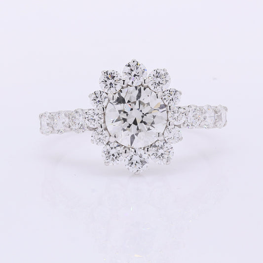 2.08 Carats Lab Grown Diamond 14K Gold Ring