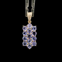 1.93 Ct Round Tanzanite 14K Gold Pendant