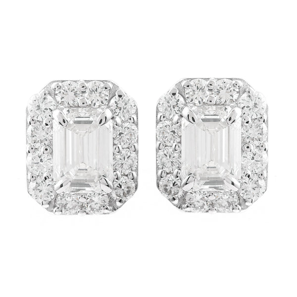 2.84 Carats Lab Grown Diamond 14K Gold Earrings