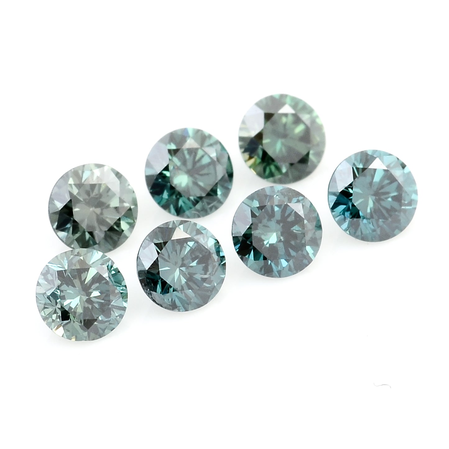 0.57 Blue Diamond Round Loose Gemstone