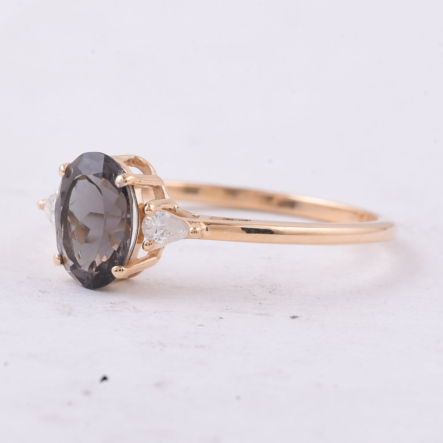 1.19 Ct Oval Natural Tourmaline 14K Gold Ring