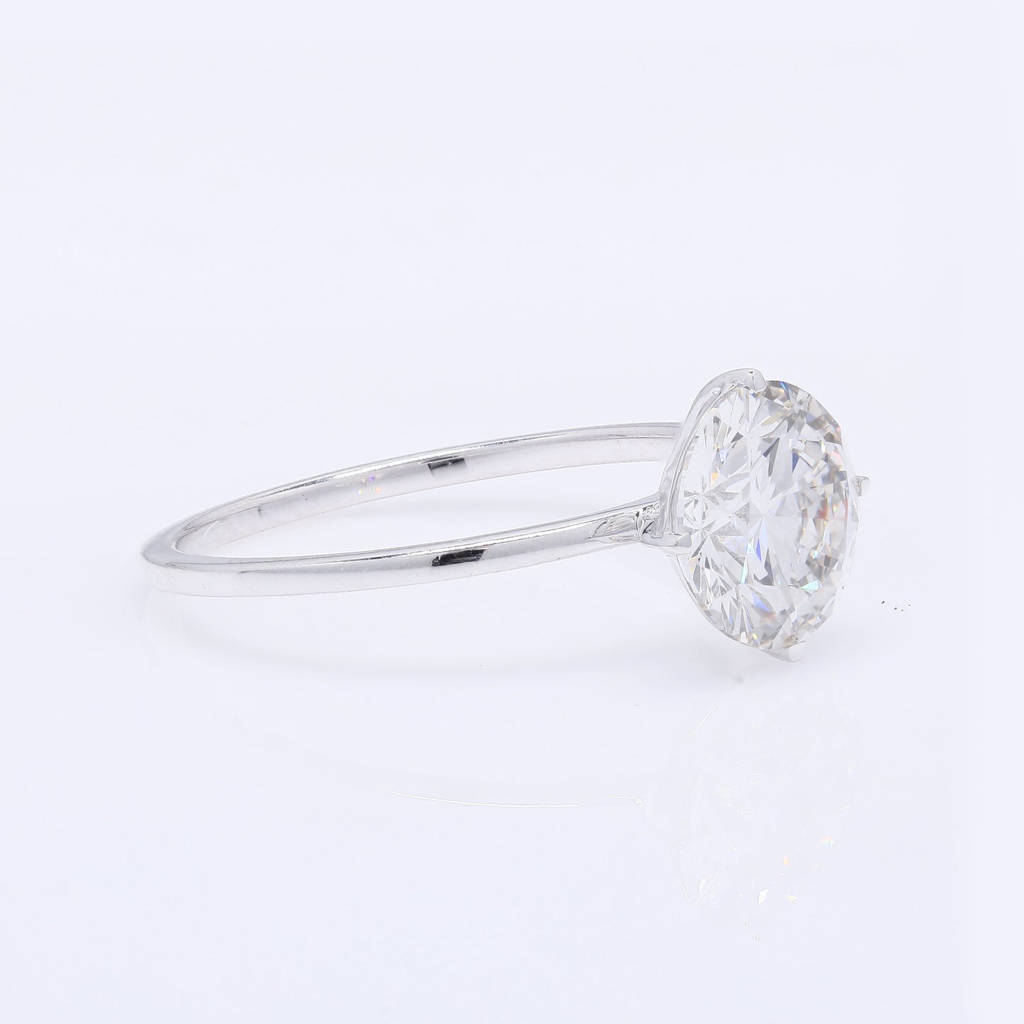 2.04 Carats Lab Grown Diamond 14K Gold Ring