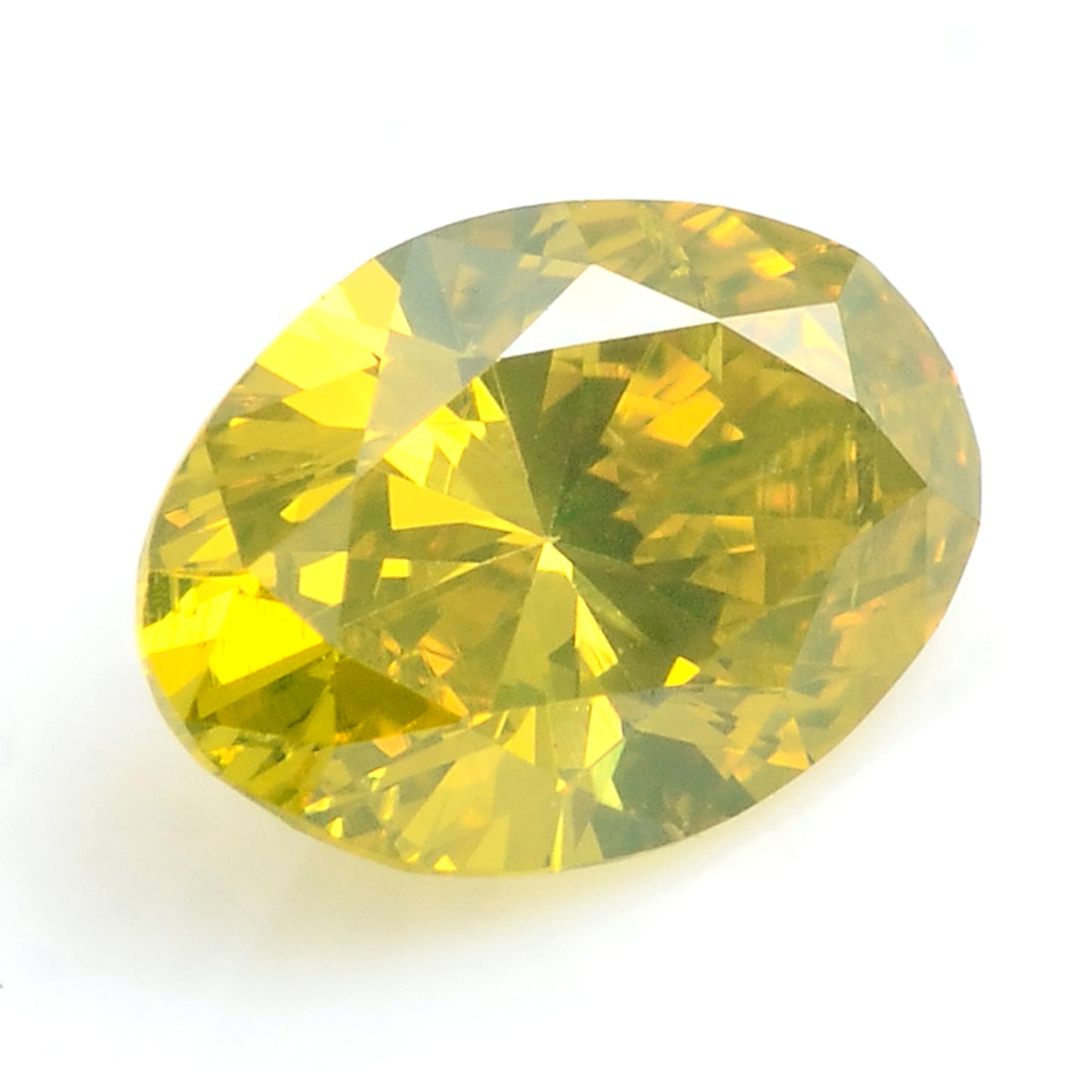0.28 Carat Yellow Diamond Oval Loose Gemstone