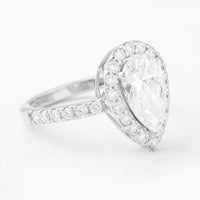 2.57 Carats Lab Grown Diamond 14K Gold Ring