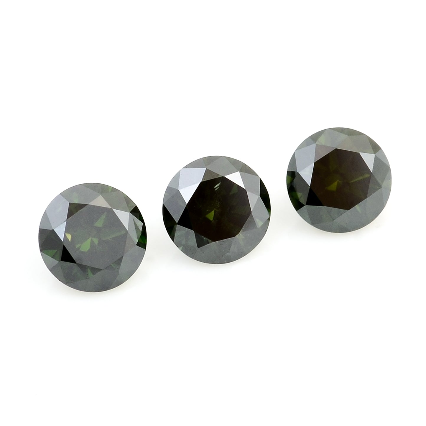 0.51 Green Diamond Round Loose Gemstone