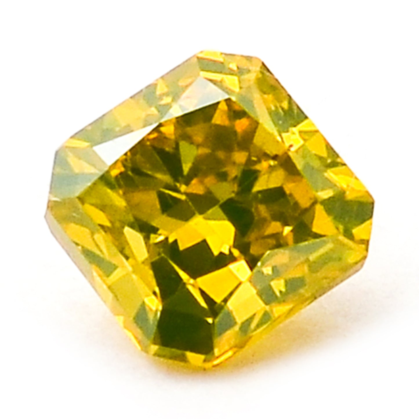 0.26 Yellow Diamond Octagon Loose Diamond
