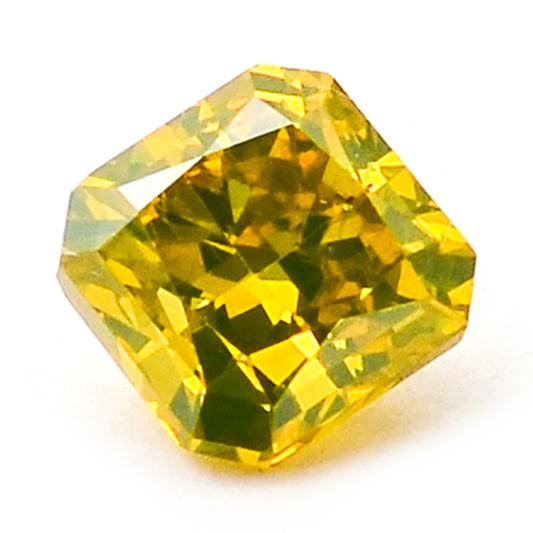0.26 Yellow Diamond Octagon Loose Diamond