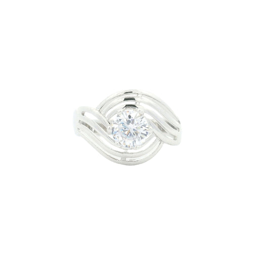 1.43 Ct Cubic Zirconia 925 Sterling Silver Ring