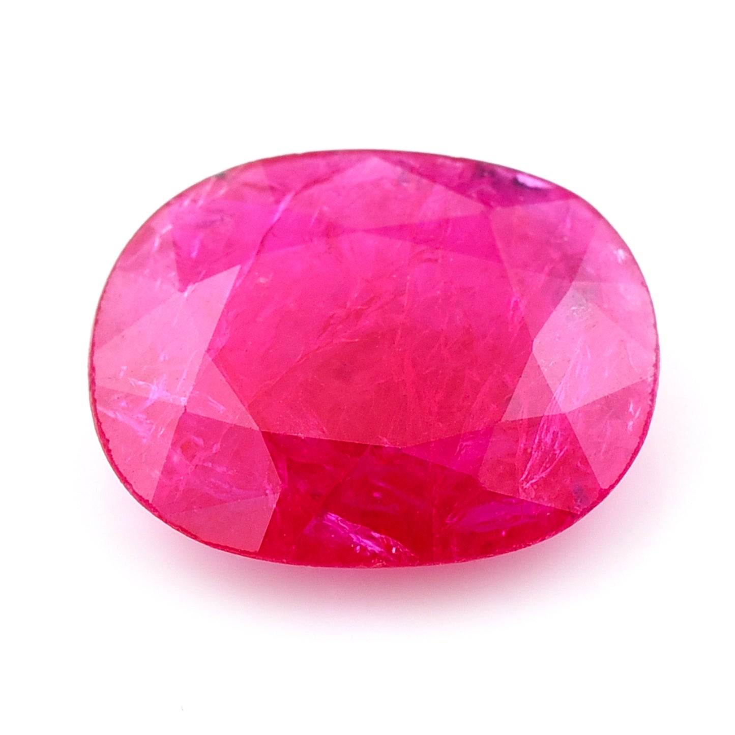 3.21 Natural Corundum Ruby Oval Mixed Cut Gemstone