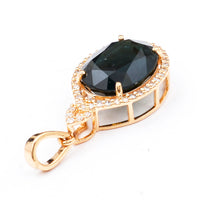 4.70 Ct Oval Natural Sapphire 14K Gold Pendant
