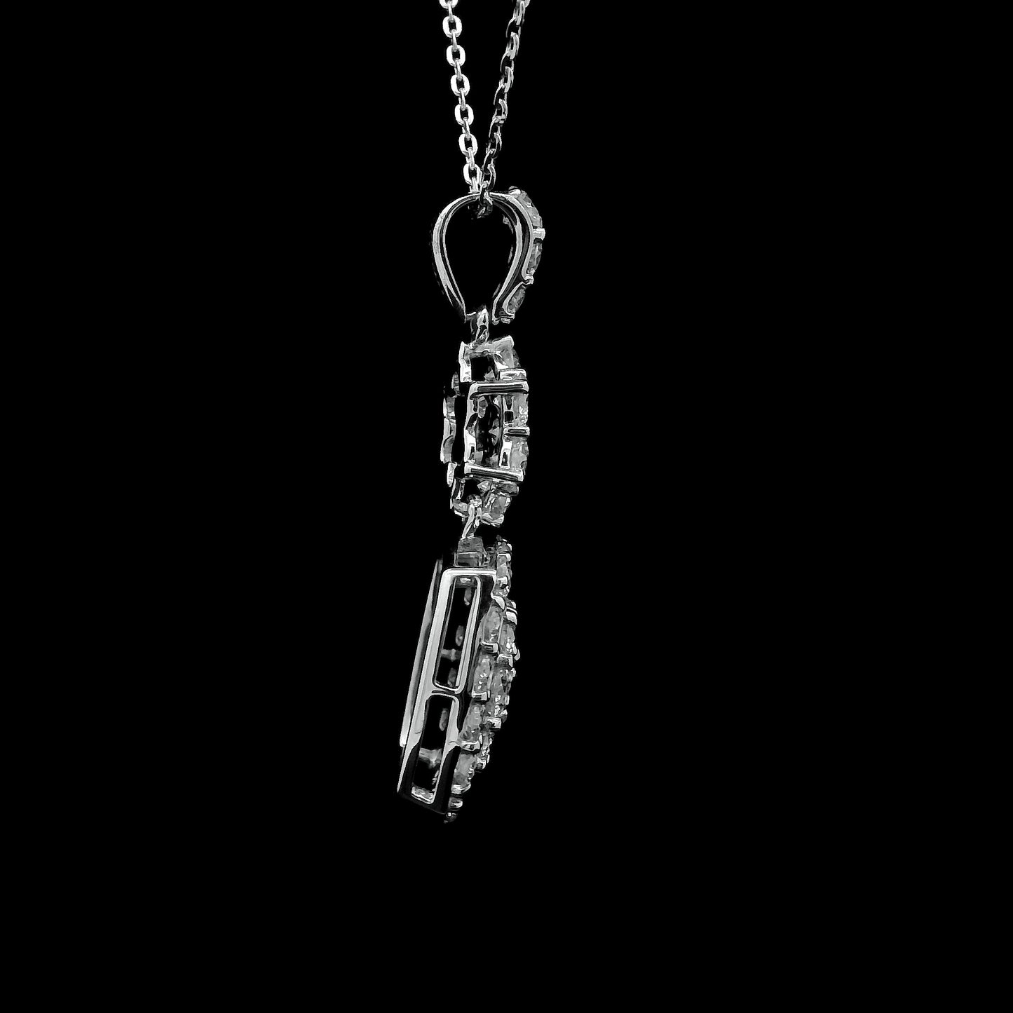 1.71 Carats Lab Grown Diamond 14K Gold Pendant
