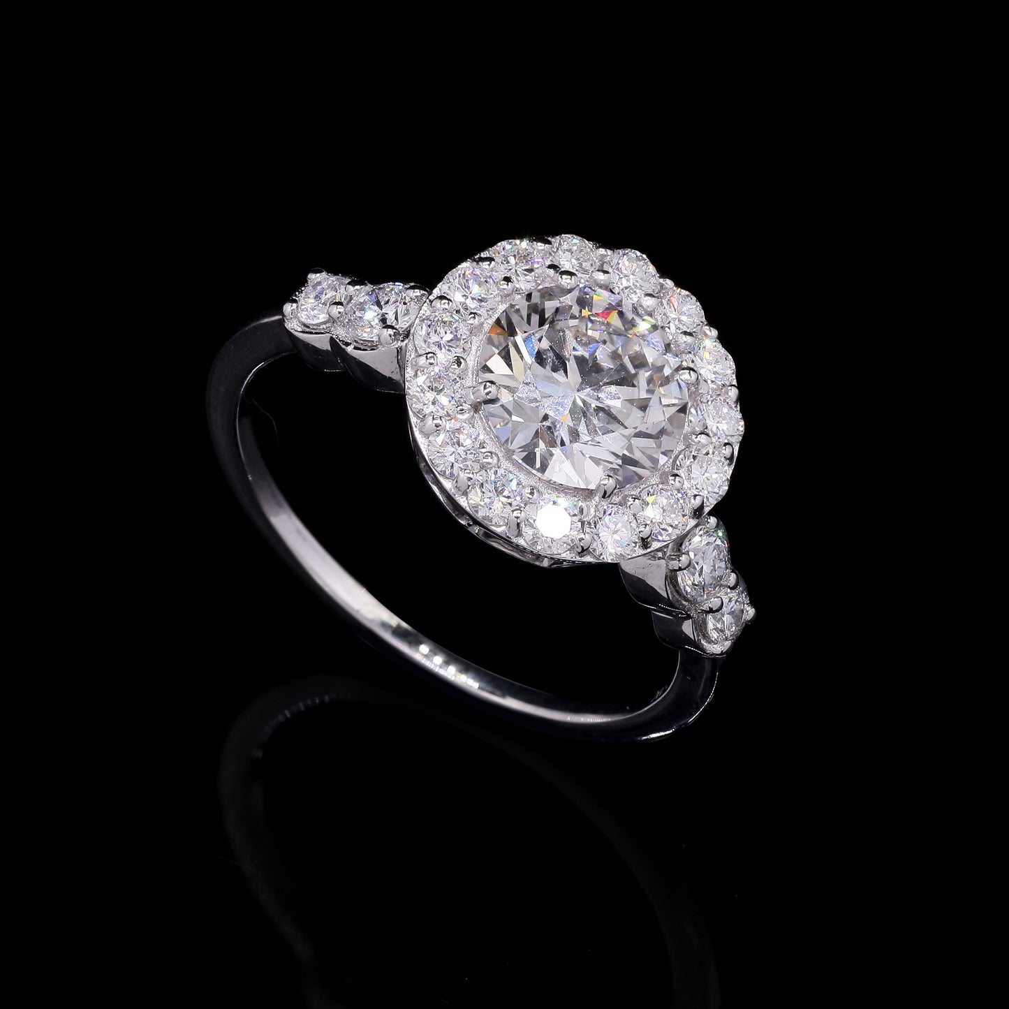 2.06 Carats Lab Grown Diamond 14K Gold Ring