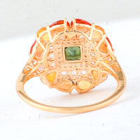 2.49 Ct Square Tourmaline 14K Gold Ring